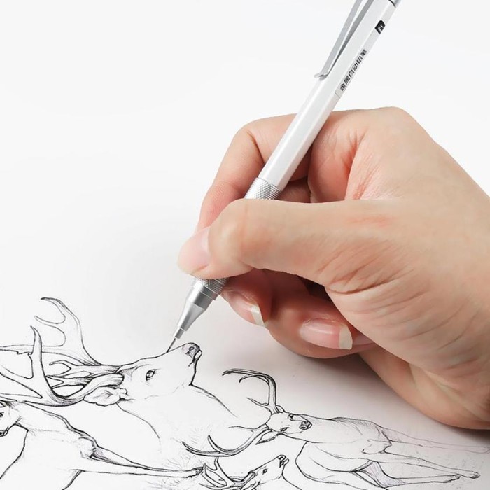 

TERLENGKAP Pensil Mekanik Metal Besi Minimalis Sekolah Kantor Mechanical Pencil