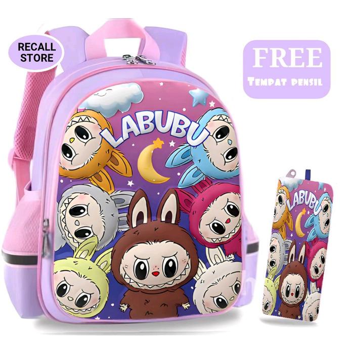 

BOOM SALE Tas Ransel Sekolah Anak Tk Sd Labubu Fashion Trending Backpack Gratis Tempat Pensil
