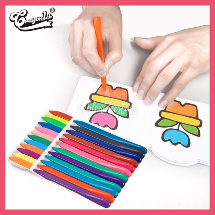 

BERMUTU Blowdee Krayon Anak Sekolah Pensil Warna Segitiga Triangular Plastic