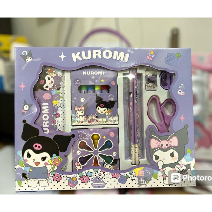 

EKSLUSIF 6021 set stationery lengkap sanrio my melody kuromi cinnamonroll paket alat tulis anak