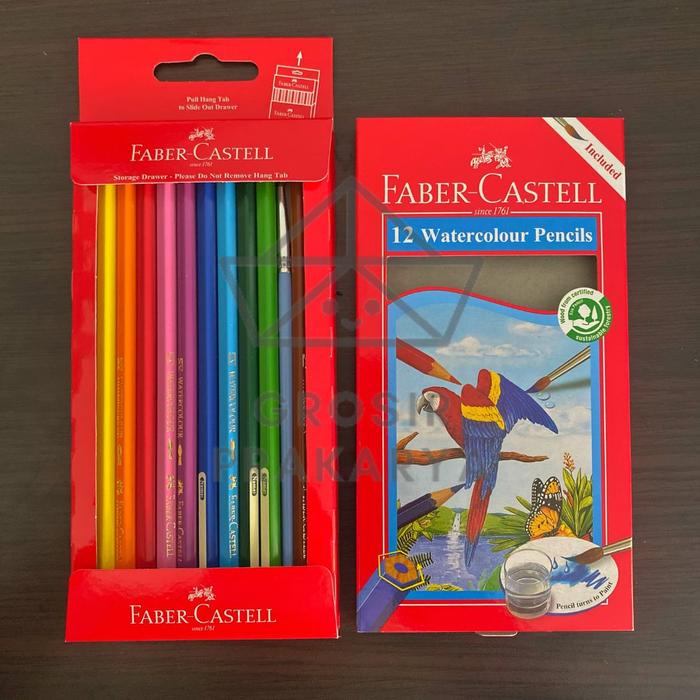 

TERBARU Pensil Warna Merk Faber Castell Ori Isi 12 Panjang Watercolor Colour Jual Perlengkapan