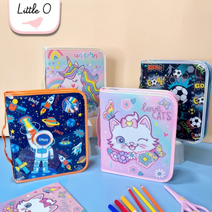 

OBRAL VEST Stationary Set Kotak Pensil Set Alat Gambar Tulis DIY Peralatan Sekolah