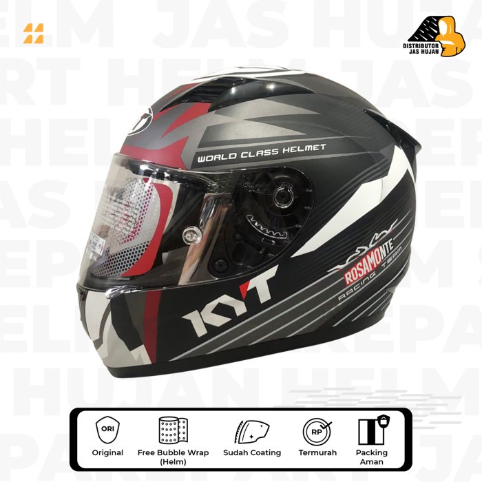 Helm Kyt R10 Race Edition #3 Matt Gunmetal White