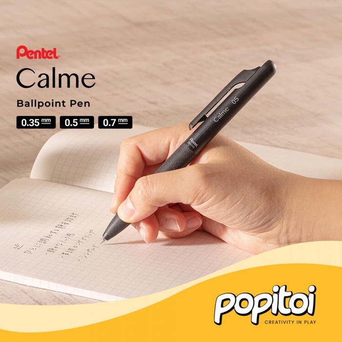 

HOT SALE! Pentel Calme Monochromatic Single Color Ballpoint Pulpen 0.5 0.7 mm