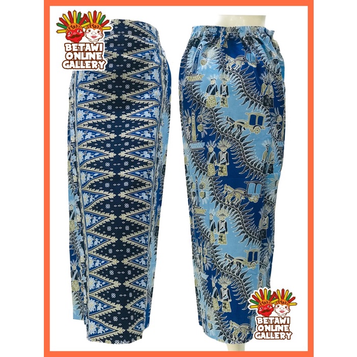 Rok Batik Betawi / Rok Span Tumpal Batik Betawi / Rok Batik Span