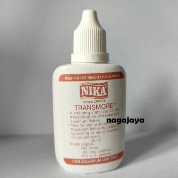 TERBARU Nika transmore stabilizer obat pembius ikan 28 ml PROMO