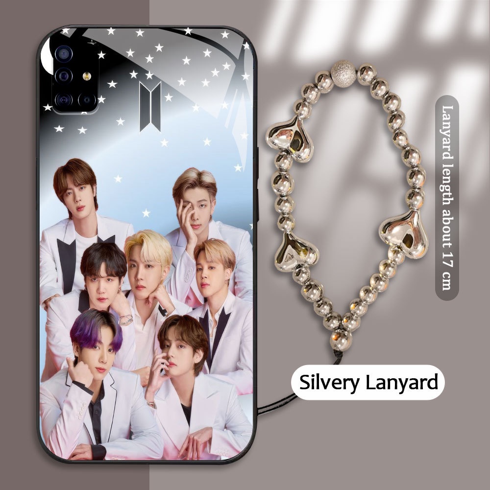 Tempered Glass case For Samsung Galaxy M40S A51 A515F A52 A52S A31 A315F A32 A33 A34 A53 A54 A73 A72