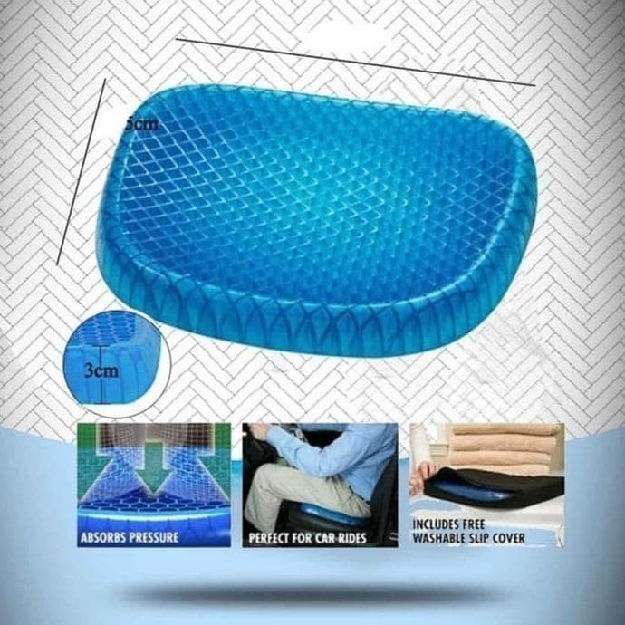 Bantalan Alas Duduk Ventilasi Silikon Gel Original
