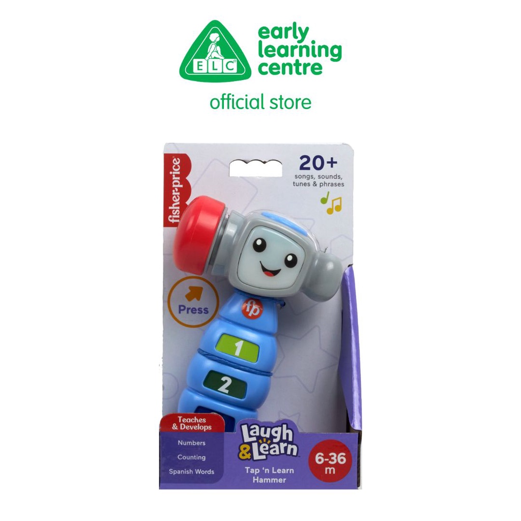 Fisher Price Tap and Learn Hammer - Mainan Edukasi Bunyi Bayi
