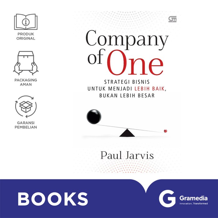 

Company Of One Strategi Bisnis Untuk Menjadi Lebih Baik