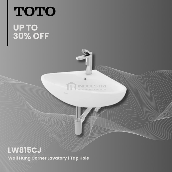 Wastafel TOTO LW 815 CJ / Wastafel Sudut Gantung TOTO (Body Only)