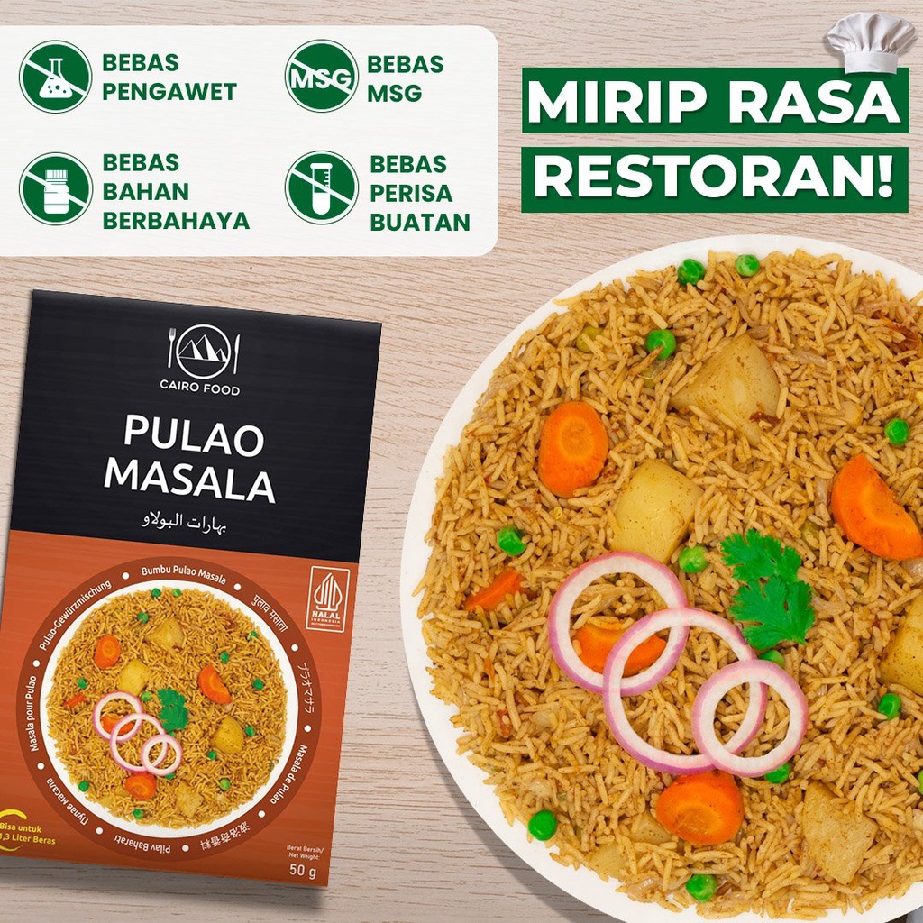 

Bumbu Pulao Masala Premium Untuk Profesional - Cairo Food