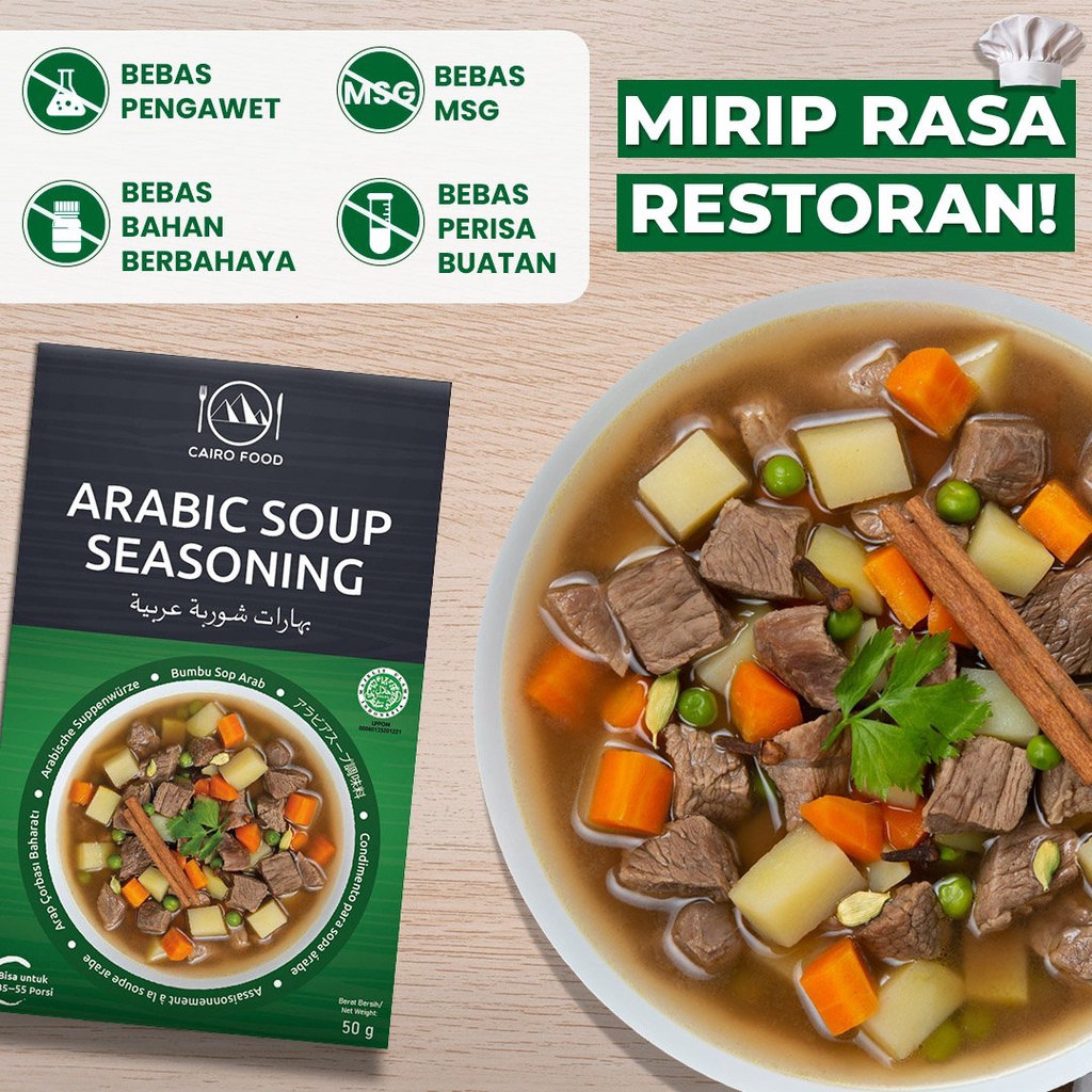 

Bumbu Sop Arab Premium Untuk Profesional - Cairo Food