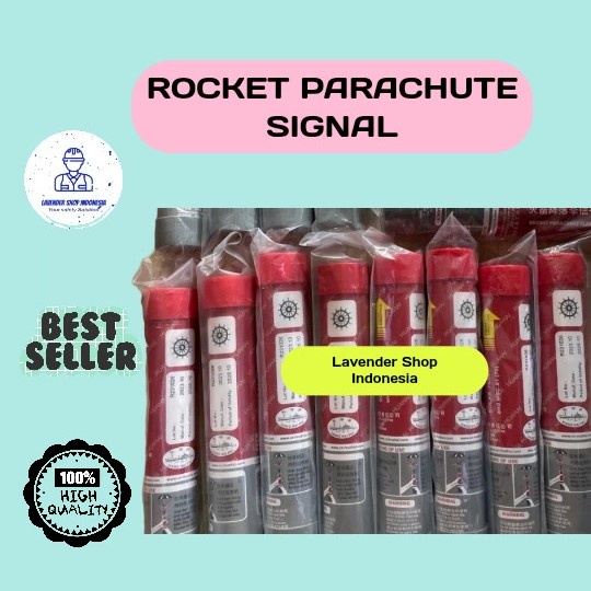 BARANG TERLARIS ROCKET PARACHUTE SIGNAL / RED FLARE ROCKET PARACHUTE SIGNAL / ROKET PARASUT SIGNAL