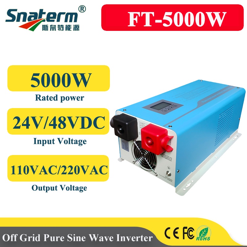 SINE Pure Sine Off Grid Inverter 5000W 24V /48V Of Off Grid Inverter With Off Grid Solar Inverter Bu