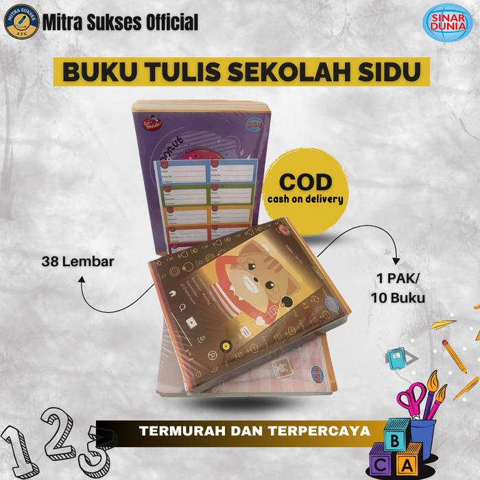 

Buku Tulis Sidu 58 Lembar 1Pack (10 Pcs)