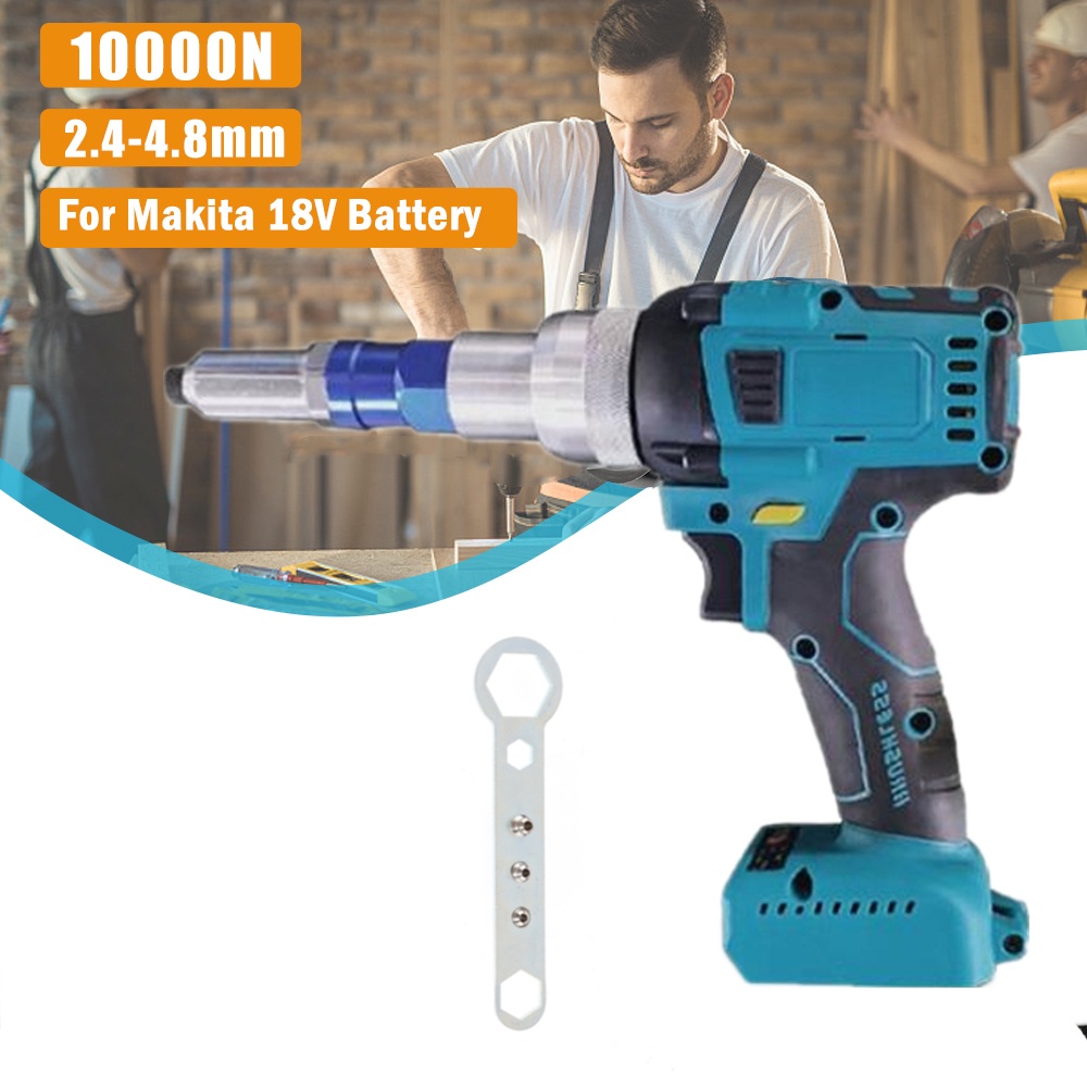PICDI Brushless Electric Rivet Gun Cordless Rivet Nut Gun Drill Insert Automatic Riveting Tool For M