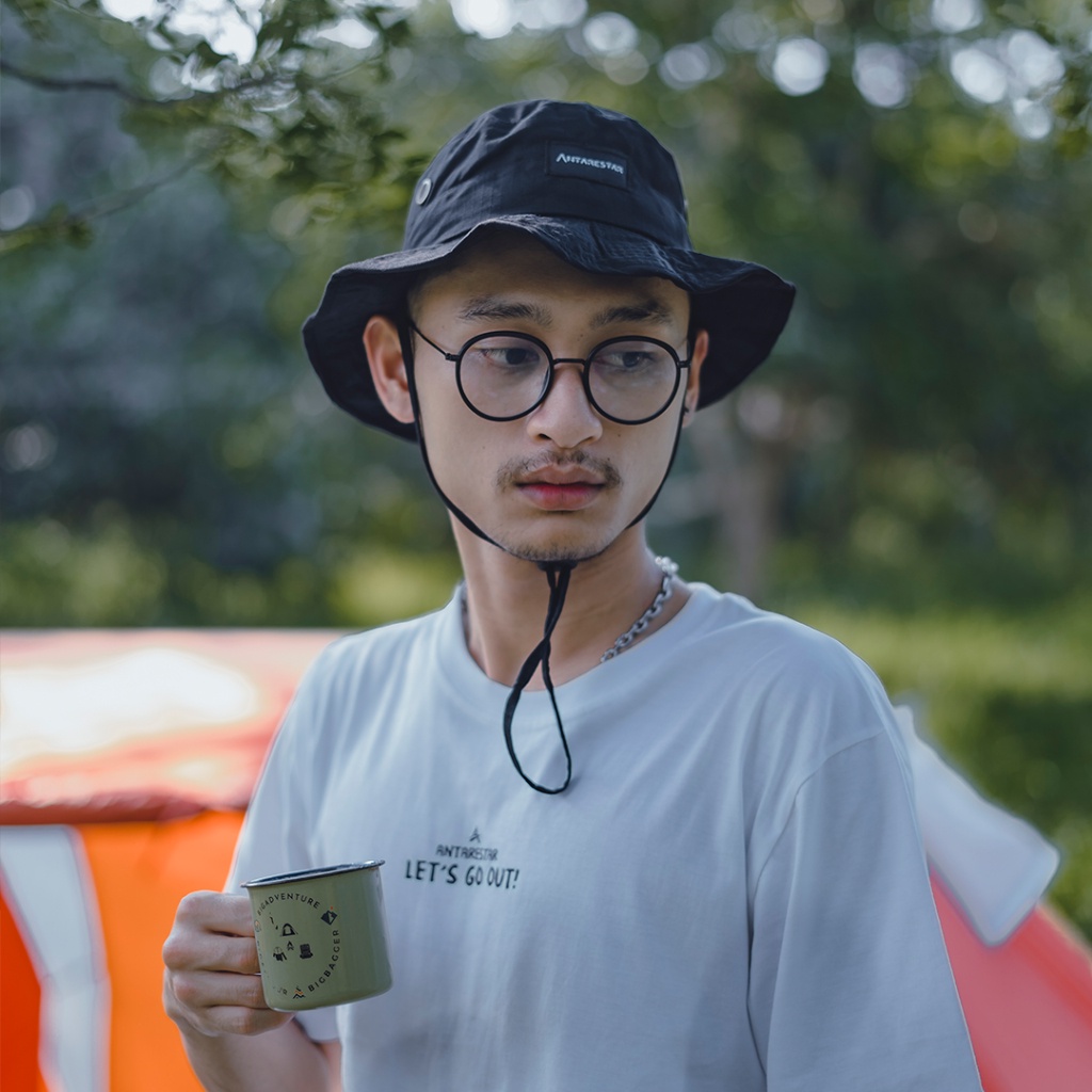 Produk Terbaru  Topi Pria Bucket Hat Rimba Topi Gunung Pria Wanita Outdoor Topi Rimba Mall