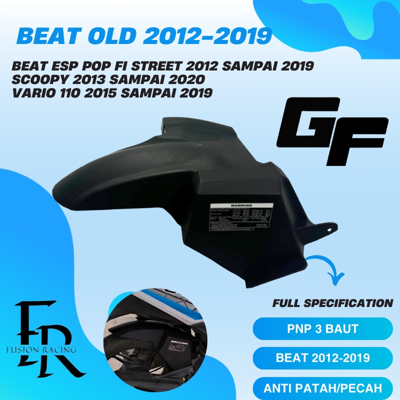 Cuci Gudang Spakbor Kolong Beat Fi Esp Pop Street 2012-2019 Huger Scoopy Old Vario 110