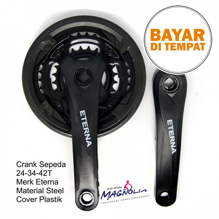 Terlaris Crankset Crank 3 Speed Gir Gear Depan Sepeda Gunung MTB Balap Arm 170 SALE