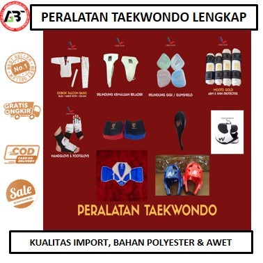 PERALATAN TAEKWONDO LENGKAP / FULL SET CUSTOM / PERLENGKAPAN TAEKWONDO