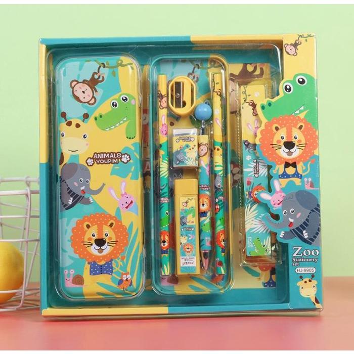 

Matougui - Cute Stationery Untuk Hadiah Anak / Kotak Pensil Anak Set 7In1/Sekolah / Kotak Pensil /