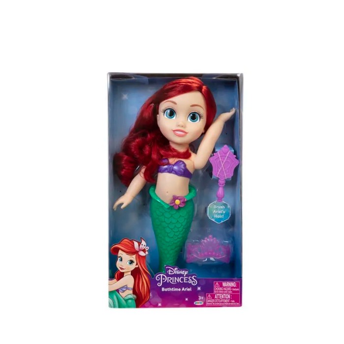 Boneka Barbie Disney Princess Little Mermaid Bathtime Ariel