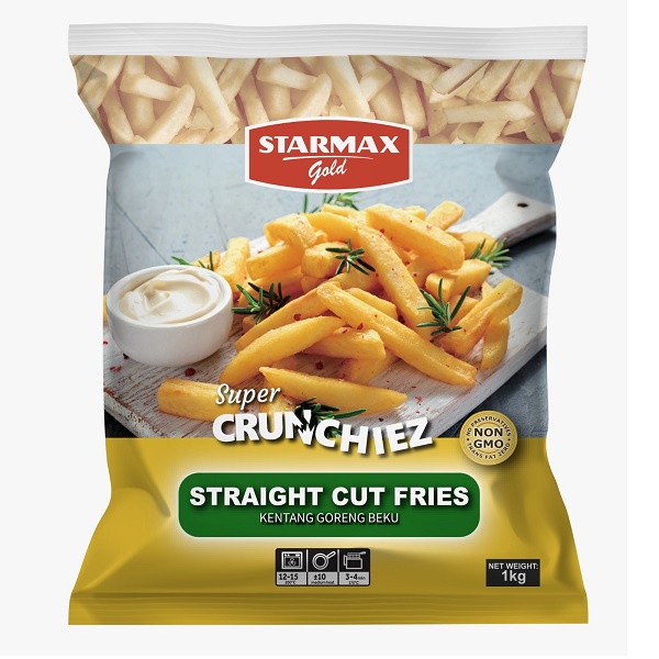 

STARMAX GOLD FRENCH FRIES STRAIGHT CUT 1 KG