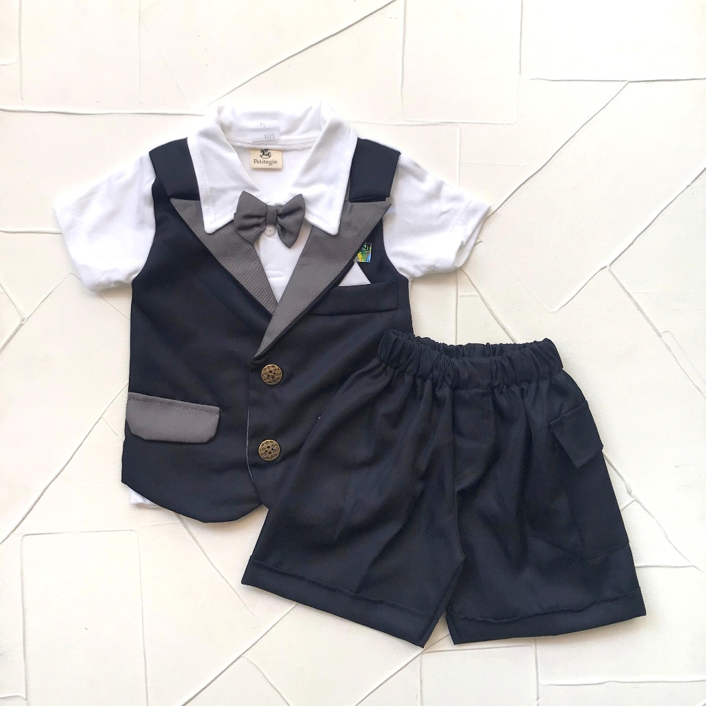 Gratis Ongkir Baju Bayi Laki Laki 0 6 Bulan Newborn Setelan Bayi Cowok Rompi Pesta Bayi Laki Laki
