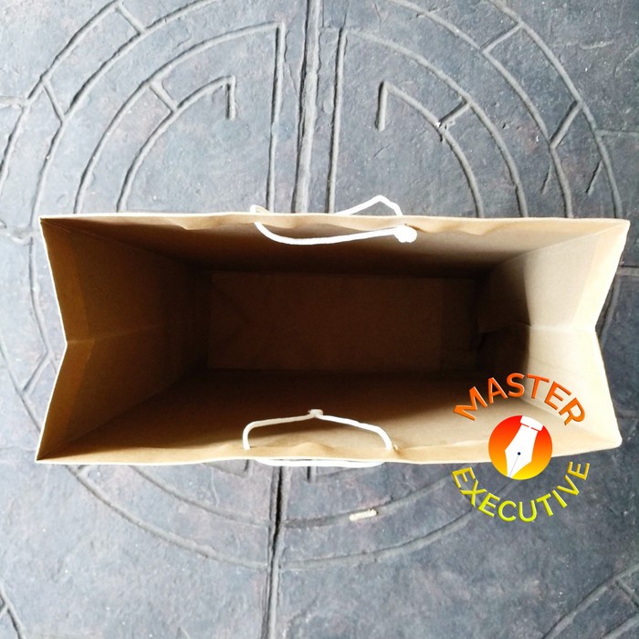 

Flashshow Paper Bag Polos XL Coklat - 30 x 40 x 10 cm - Tas Kantung Kertas Besar