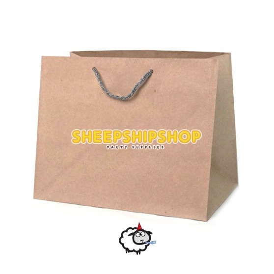 

Flashshow PAPER BAG CRAFT POLOS 26,5x16,5x21CM Tas Bingkisan Lebaran Ulang Tahun