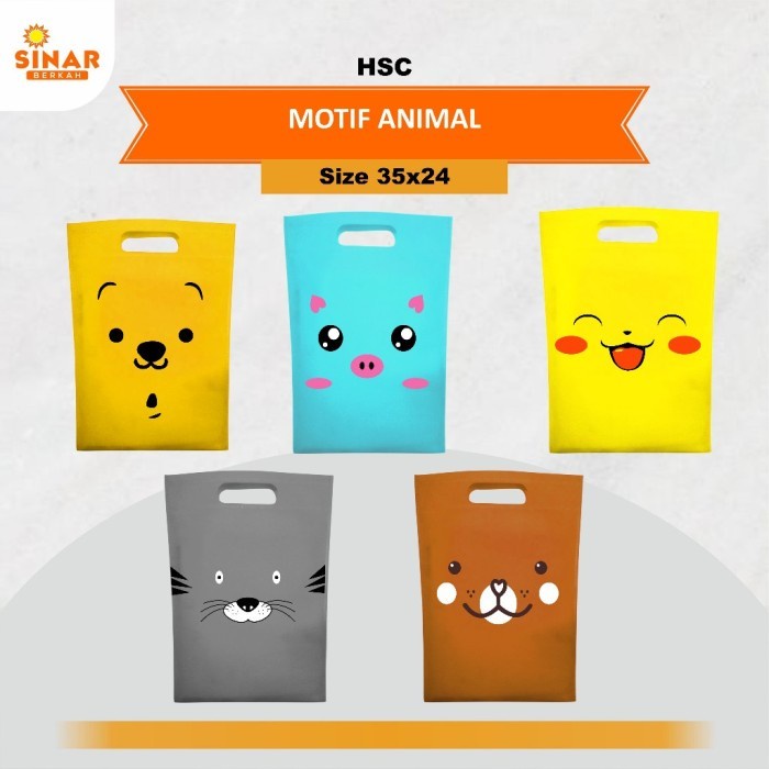 

Flashshow Tas Goodie Bag Motif Animal ukuran 35x24
