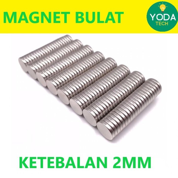 Flashshow Magnet Neodymium Bulat - ketebalan 2mm