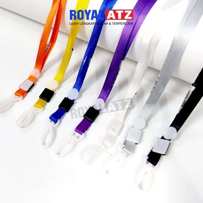 Flashshow Tali Gantungan Id Card Cantol Kalung Kait Plastik