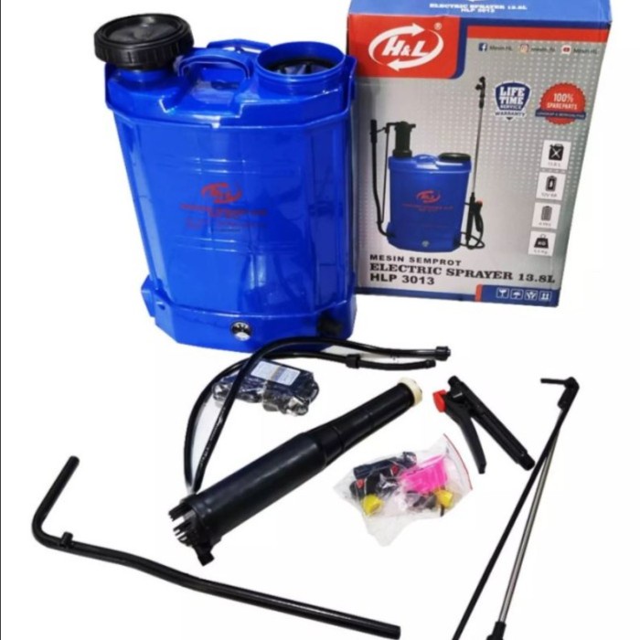 TERLARIS Semprot Hama Alat Semprot Obat Hama Elektrik H&L 13.8L 2in1 - Sprayer