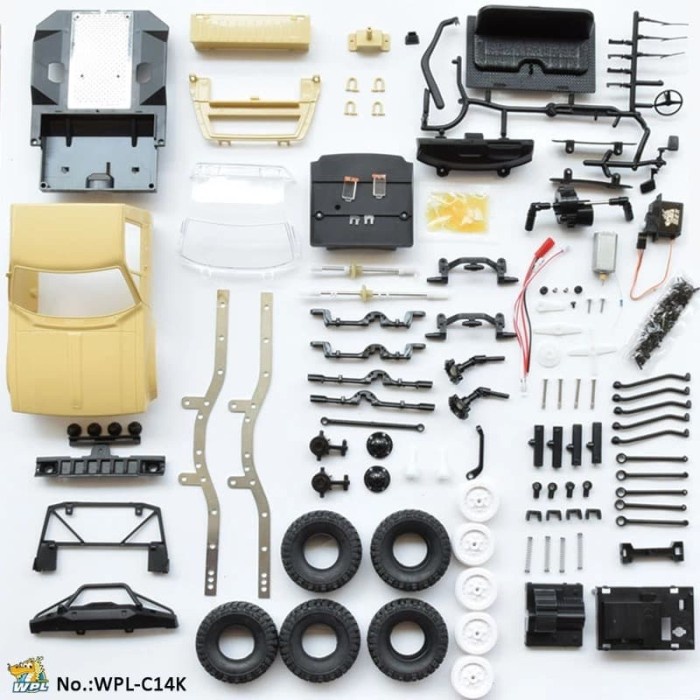 WPL C14K C-14K 1/16 RC KIT Toys RC Military Truck KIT Version