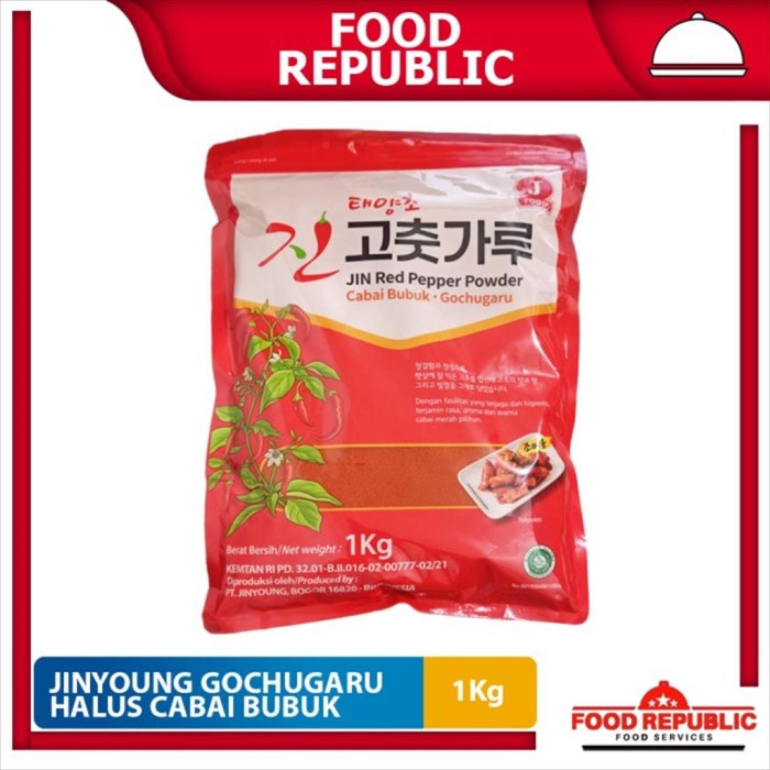

Jinyoung Gochugaru Halus 1 Kg Cabai Bubuk Red Pepper Powder Cabe Korea