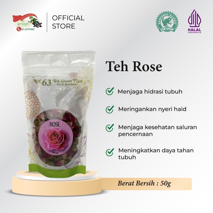 

Teh 63 Rose Bunga Mawar Kering