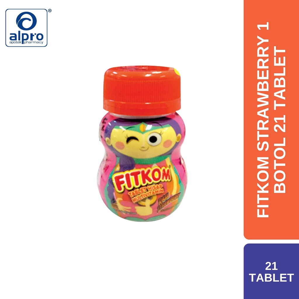 

Fitkom Strawberry 1 Botol 21 Tablet
