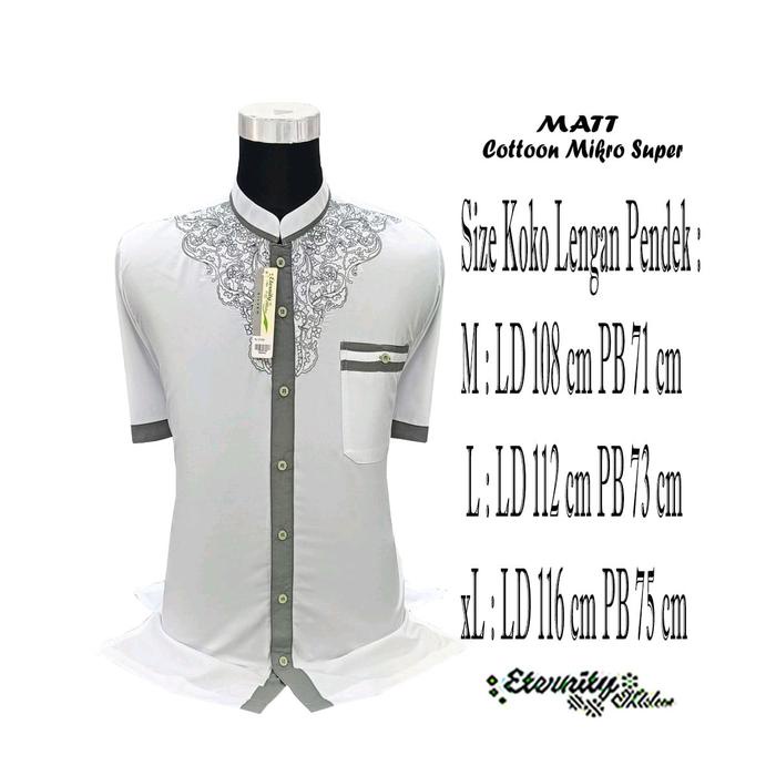 Baju Koko Lengan Pendek Dewasa Eternity Muslim