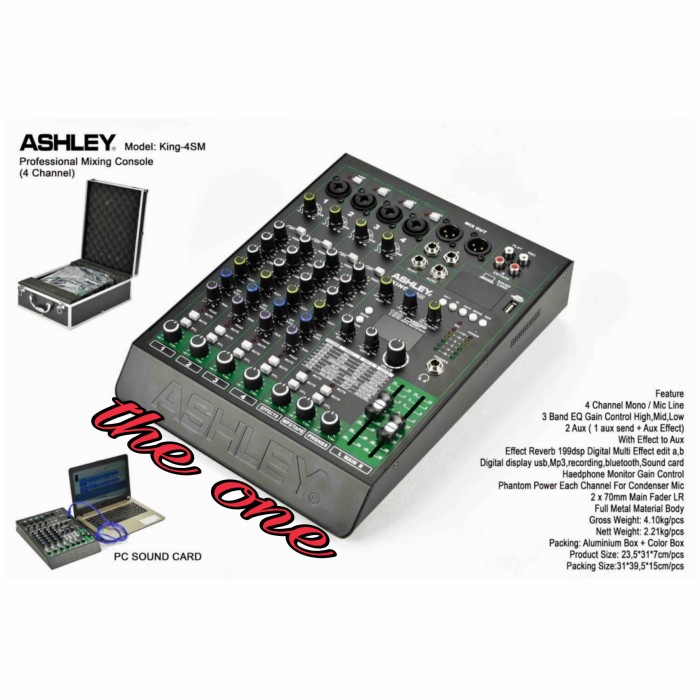 mixer audio ashley king 4sm / king 4 sm