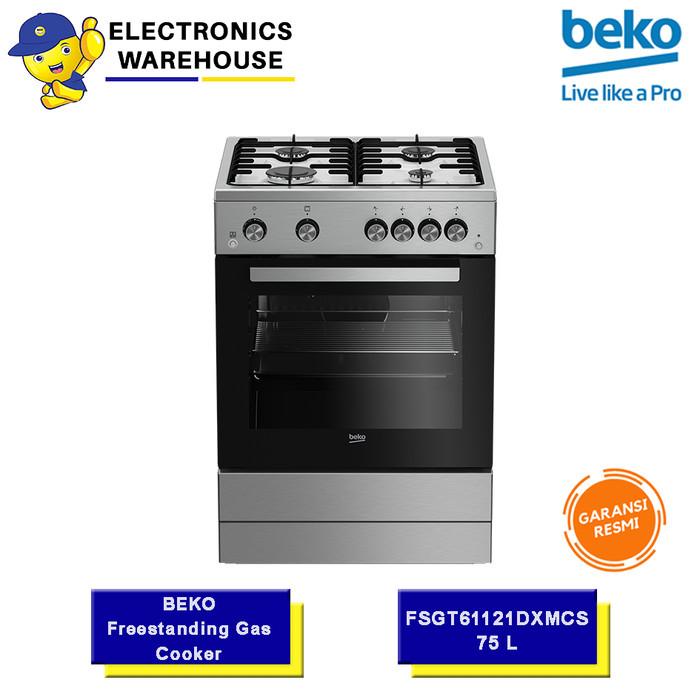 Beko Kompor Freestanding FSGT61121DXMCS 75cm - Beko FSGT 61121 DXMCS