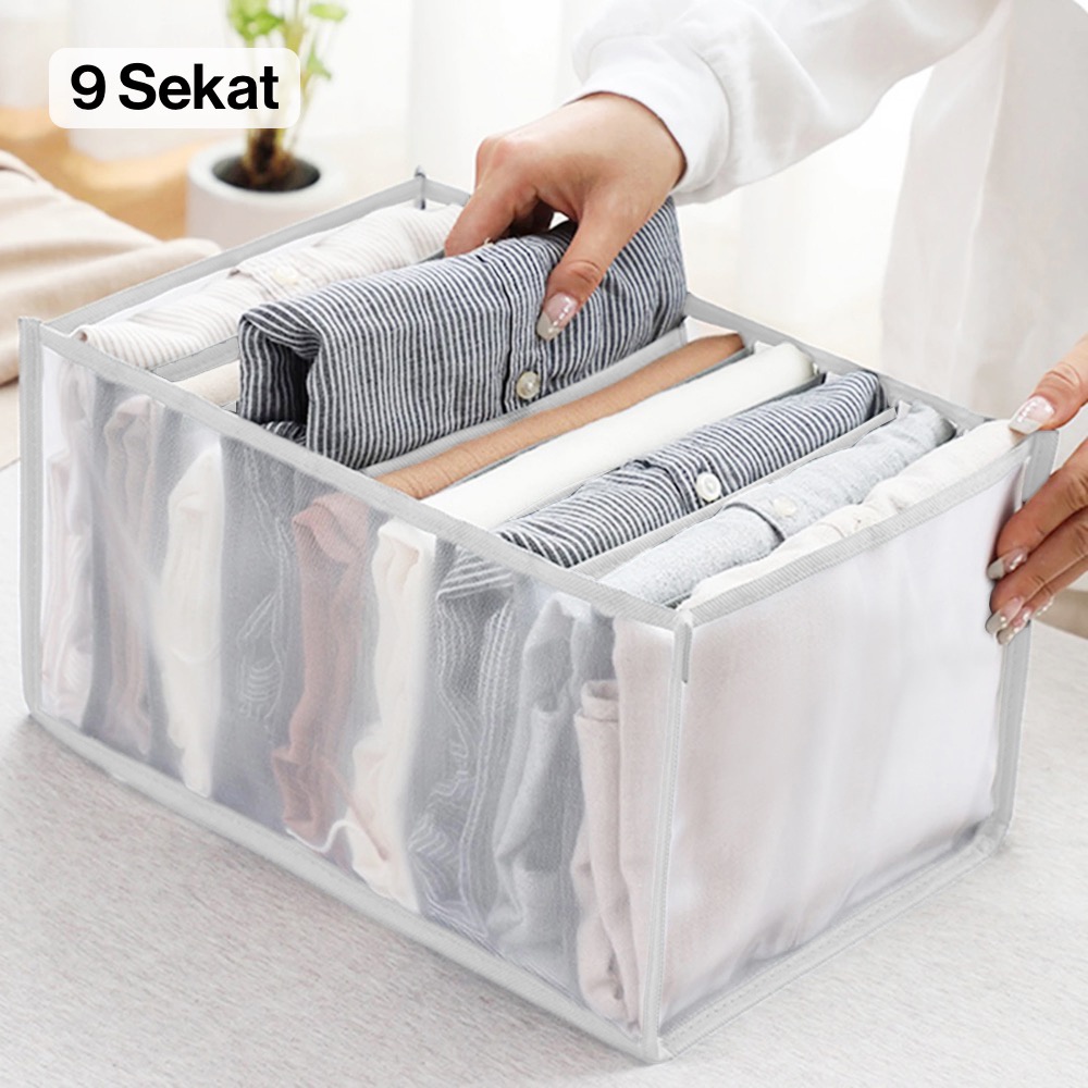 

Junejour Kotak Sekat Pembatas Pakaian T-Shirt Box 9 Grid - M1468