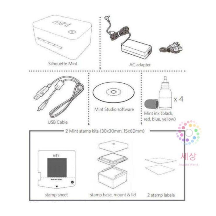

Silhouette mint stamp kit