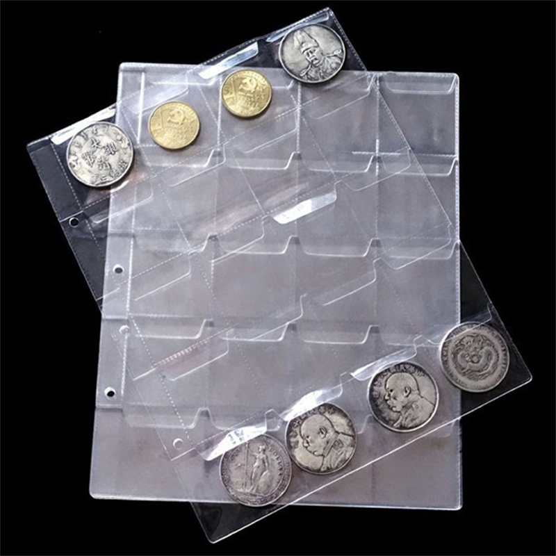 

20/30/42 Pocket Coin Collection Photo Album Coin Collection Loose leaf Paper Money Storage Bag