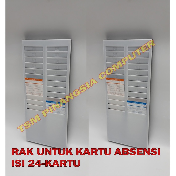 Rak - Rak Kartu Absen Manual 24 Kartu