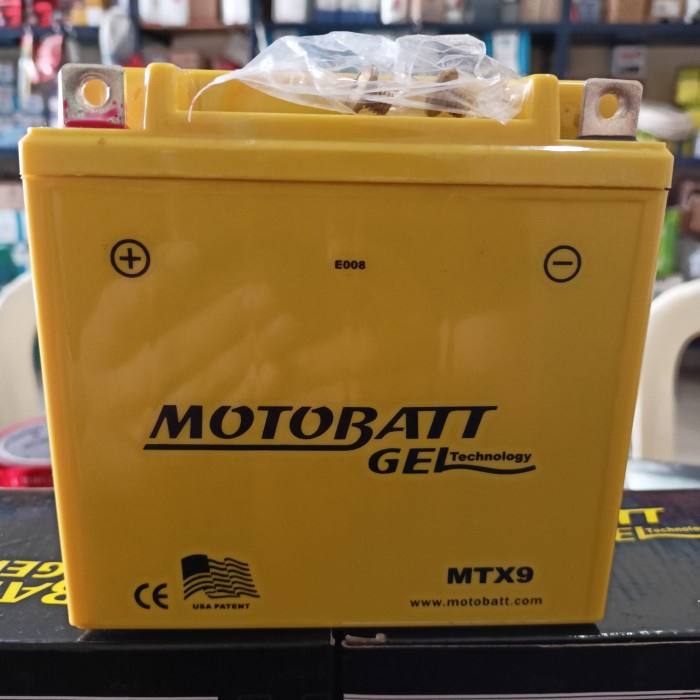 NEW Aki Vespa/ Motobatt MTX9 / 12V9AH/ Aki Bajaj Thunder Apache/ 12N10-3B