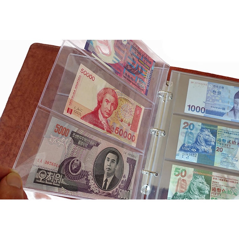 

Money Collection Supplies Album Protector Pages for Stamp Paper Souvenir Storage