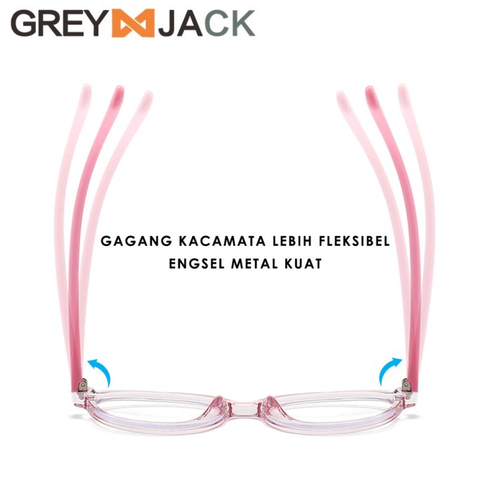 Grey Jack Kacamata Anak Antiradiasi Blueray Clipon Free Polarized 7359