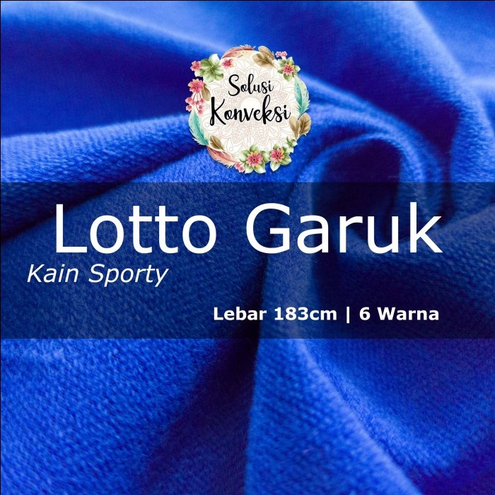 BERMUTU Kain Lotto Garuk per Kg Kain Olahraga Bahan Baju Olahraga